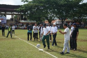 Dandim Tanah Bumbu Buka Turnamen Sepak Bola Bupati Cup