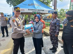 Usai Sertijab Kapolres Kotabaru Tijau Pos Pengamanan Lebaran