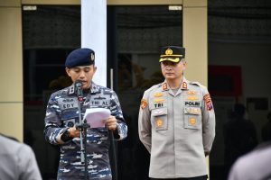 Tingkatkan Sinergitas TNI-Polri di Kotabaru Gelar Apel Bersama
