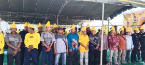 12 Jam Perjalanan, Ormas Laung Kuning Banjar Tanbu Hadiri Pelantikan PAC di Kotabaru