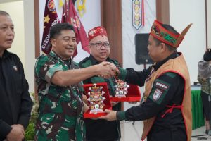 Kasi Log Kasrem Hadiri HUT ke-13 Sekaligus Pelantikan DPP Gerdayak Kalteng 2022-2027
