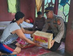 Respon Cepat Kapolsek Kahayan Hilir Berikan Bansos ke Penyandang Disabilitas