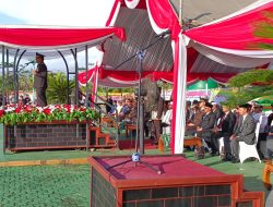 Kapolres Tanah Bumbu Pimpin Upacara HUT Bhayangkara ke-77