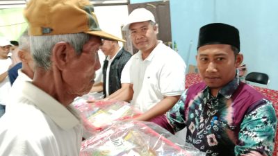 Mengharap Senyum, Yayasan SSG Salurkan Sembako dan Meterial Semen