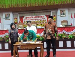 Bupati Pulang Pisau Hadiri Paripurna DPRD Tentang Perubahan APBD TA.2023
