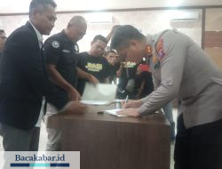 Polres Teken MoU Bersama PWI dan JMSI Kotabaru 
