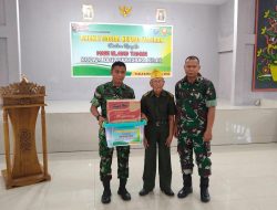 Kodim 1011 KLK Bagikan Sembako Kepada Veteran dan Warakawuri