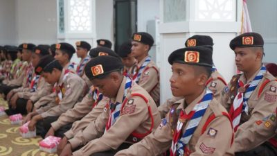Puluhan Kontingen Pramuka di Tanbu Siap Ikuti Kemah Bela Negara di Taman Kiram