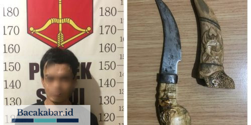 Kedapatan Bawa Sajam, Pemuda di Sungai Danau Ditangkap Polisi