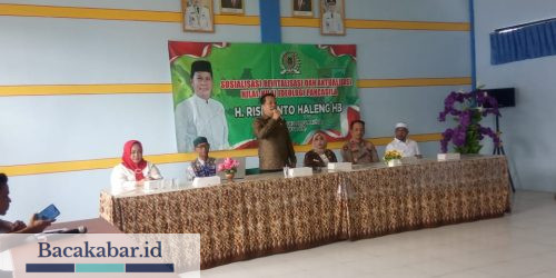 Anggota DPRD Provinsi Kalsel, H. Risdianto Haleng HB Gelar Sosper di Kecamatan Pulau Laut Utara