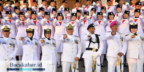 Pangkalan TNI AL Banjarmasin Ikuti Upacara Detik-Detik Proklamasi HUT RI ke – 78