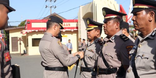 Kapolres Kotabaru Pimpinan Sertijab Kasat, Kabag dan Kapolsek