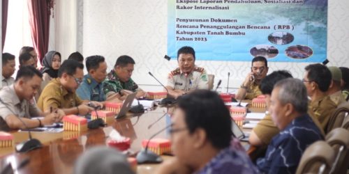 BPBD Tanbu Susun Rencana Penanggulangan Bencana