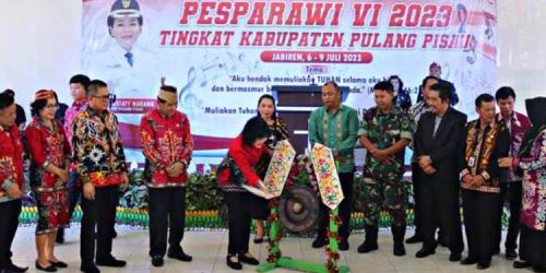 Bupati Pulang Pisau Buka Kegiatan Pesparawi VI tingkat Kabupaten