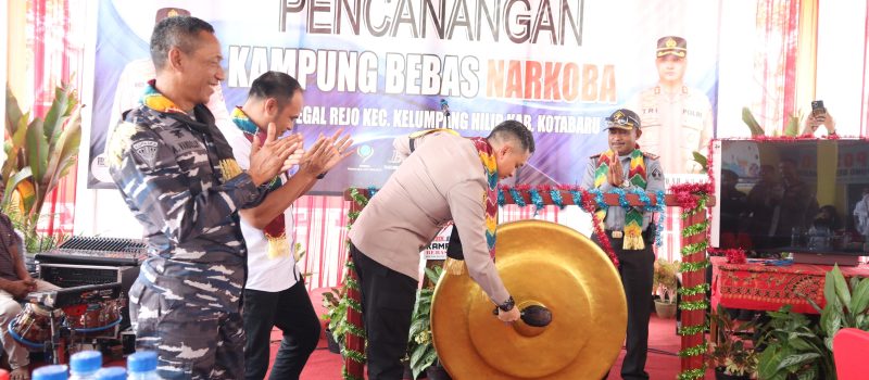 Polres Kotabaru Canangkan Kampung Bebas Narkoba