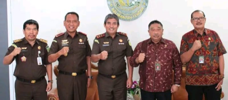 Ketua Pengadilan Tinggi Palangka Raya Baru Dilantik Kunjungi Kejati Kalteng