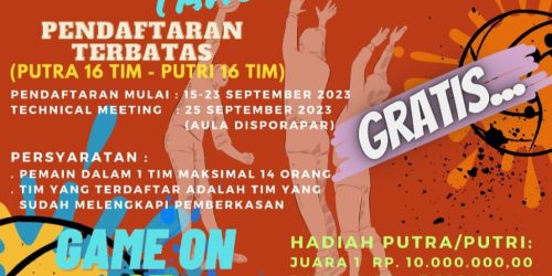 Malam Ini, Pj. Bupati Akan Buka Turnamen Bola Voli Sukamara Cup 2023
