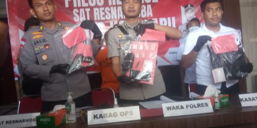 Sat Resnarkoba Ungkap Pengedar Sabu 5.87 Gram Desa Bakau