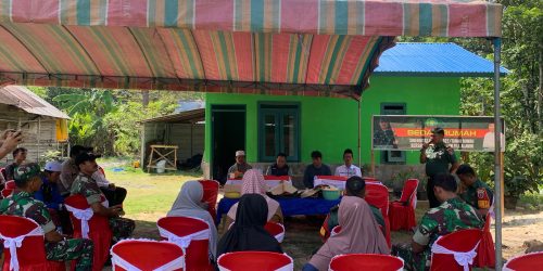 Kodim 1022/TNB Serahkan Hasil Bedah Rumah Warga Karang Bintang