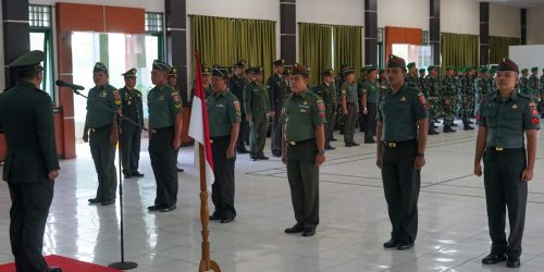Sepuluh Personel Kodim Tanah Bumbu Naik Pangkat