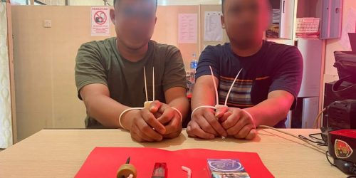 Polsek Satui Tangkap Dua Pemakai Sabu