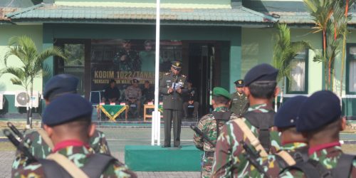Kodim 1022/Tanah Bumbu Gelar Upacara HUT TNI ke-78