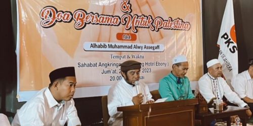 Peduli palestina, Partai PKS di Tanbu dan Simpatisan Gelar Do’a Bersama
