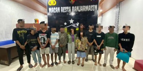 Polisi Ringkus 12 Remaja, Sajam dan Motor Turut Diamankan