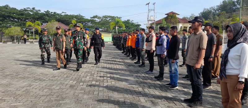 Kodim Tanbu Gelar Apel Gabungan Latihan Penanggulangan Bencana