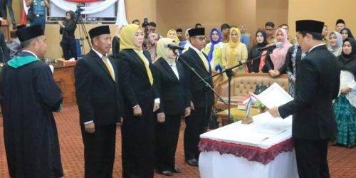Resmi! Empat Anggota Baru DPRD Tanbu Dilantik