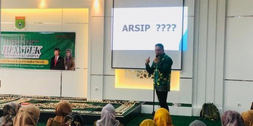 Dispersip Tanbu Gelar Bimtek untuk Penataan Kearsipan SKPD