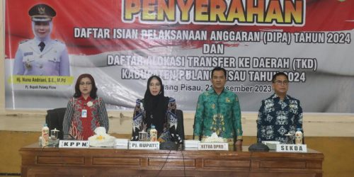 Pj Bupati Pulang Pisau Hadiri Penyerahan DIPA dan TKD 2024