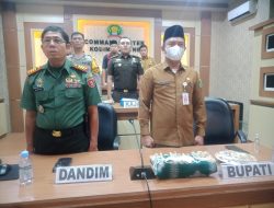 Kodim Tanah Bumbu Ikuti Komsos Bersama Forkopimda