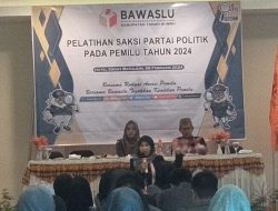Bawaslu Tanbu Gelar Pelatihan Peningkatan Kemampuan Saksi Parpol