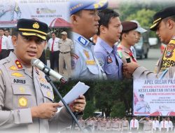 Kapolres Tanah Bumbu Pimpin Apel Gelar Pasukan Operasi Keselamatan Intan