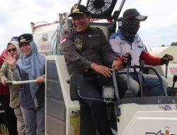 Pj Bupati Pulpis Dampingi Wagub Kalteng Panen Raya di Kawasan Food Estate