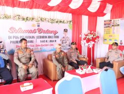 Plh Wakapolres Kotabaru Tinjau Pospam dan Posyan Ketupat 2024