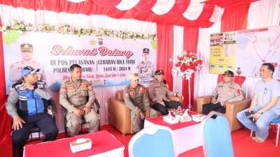 Plh Wakapolres Kotabaru Tinjau Pospam dan Posyan Ketupat 2024
