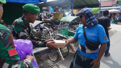 Peduli Sesama, Kodim Tanah Bumbu Lanjutkan Program Jum’at Berbagi