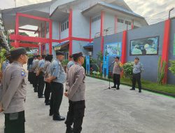 Polisi dan Lapas Kelas ll Kotabaru Gelar Apel Sinergitas Kamtibmas