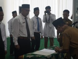 Pelantikan Anggota BPD Desa Al-Kausar dan Makmur Mulya, Bupati Tanbu Ajak BPD Dukung Program SDSM dan Cuci Kaki Ibu