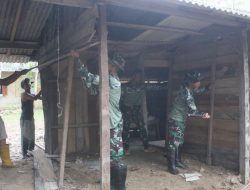 TMMD Tanbu Mulai Bongkar Rumah Nartim