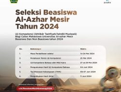 Ini Jadwal Pendaftaran Seleksi Universitas Al-Azhar Mesir 2024