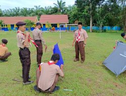 Pramuka SMPN 2 Angsana Gelar Perkemahan