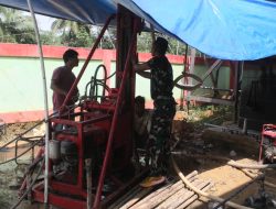 Sempat Terhenti, TMMD Tanbu Lanjutkan Pengeboran Sumur Titik Kedua
