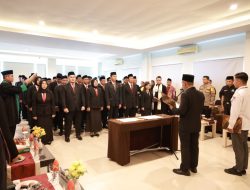 KPU Tanbu Lantik 60 Anggota PPK untuk Persiapan Pilkada 2024