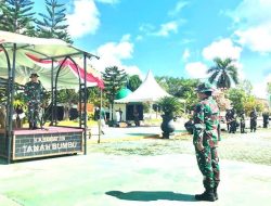Gladi Upacara Pembukaan TMMD ke-120 di Halaman Pemda Tanbu