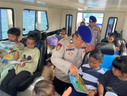 Kapal Patroli Polairud Kotabaru Disulap Jadi Perpustakaan Terapung
