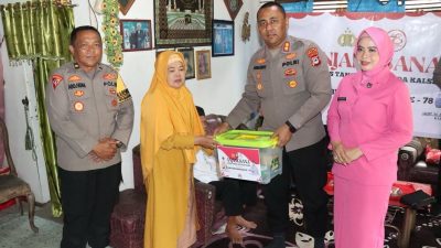 Anjangsana Kapolres Tanah Laut ke Kediaman Purnawirawan dan Warakawuri Polri