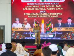 Pemkab Kapuas Launching Aplikasi I-Kapuas Sebagai Perpustakaan Berbasis Elektronik
